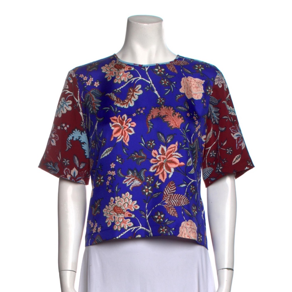 DVF Floral Silk Tee